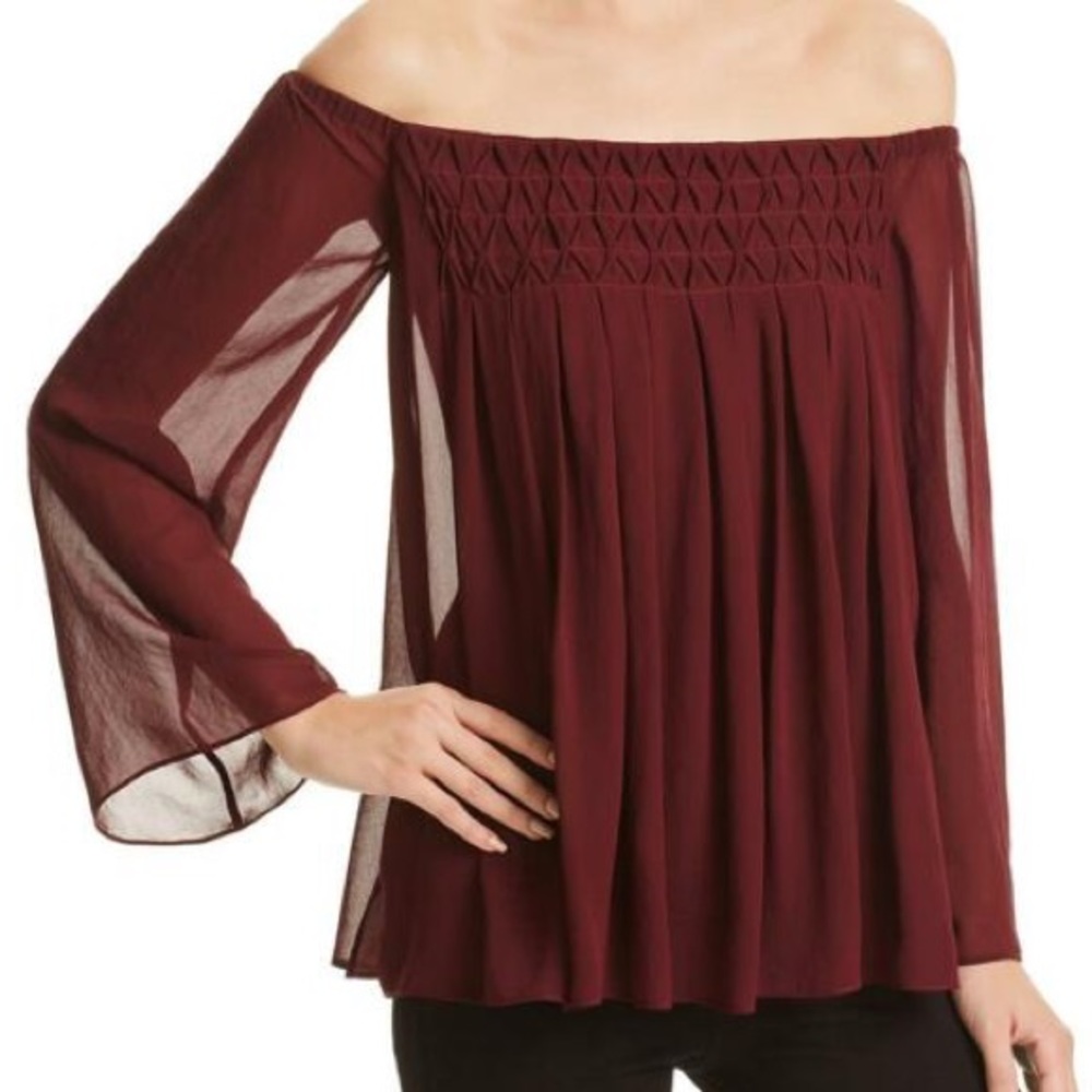 Anthropologie top blouse Bailey 44 off shoulder